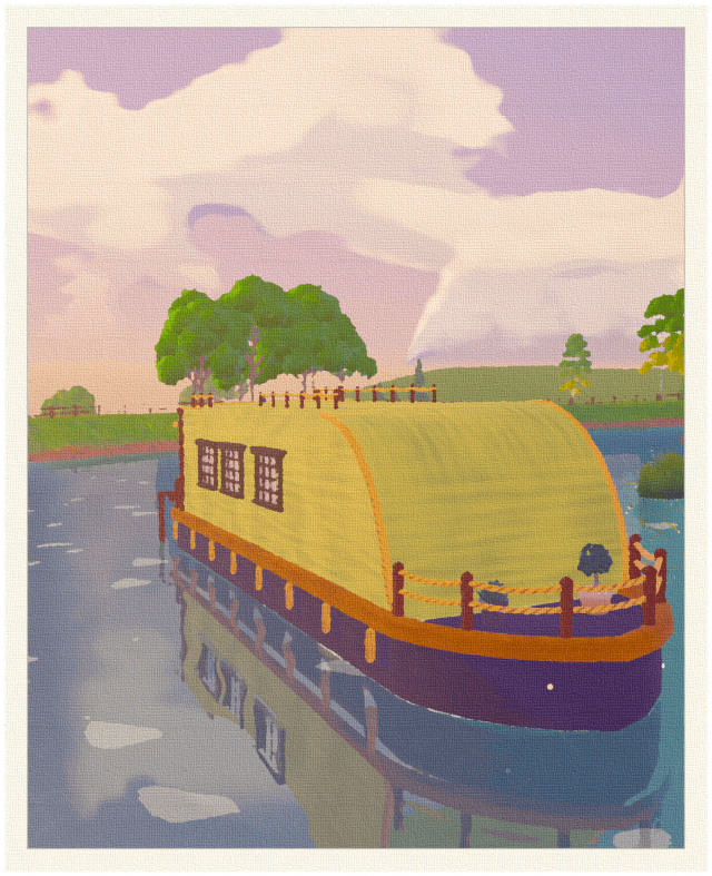 Buttercup: A round roof and rope rails