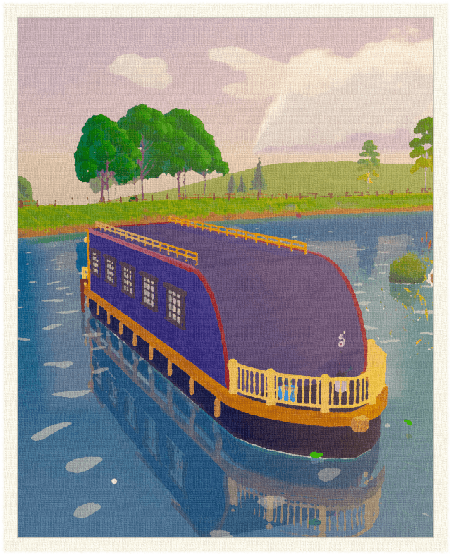 Harbour Light: Navy and gold, extra long