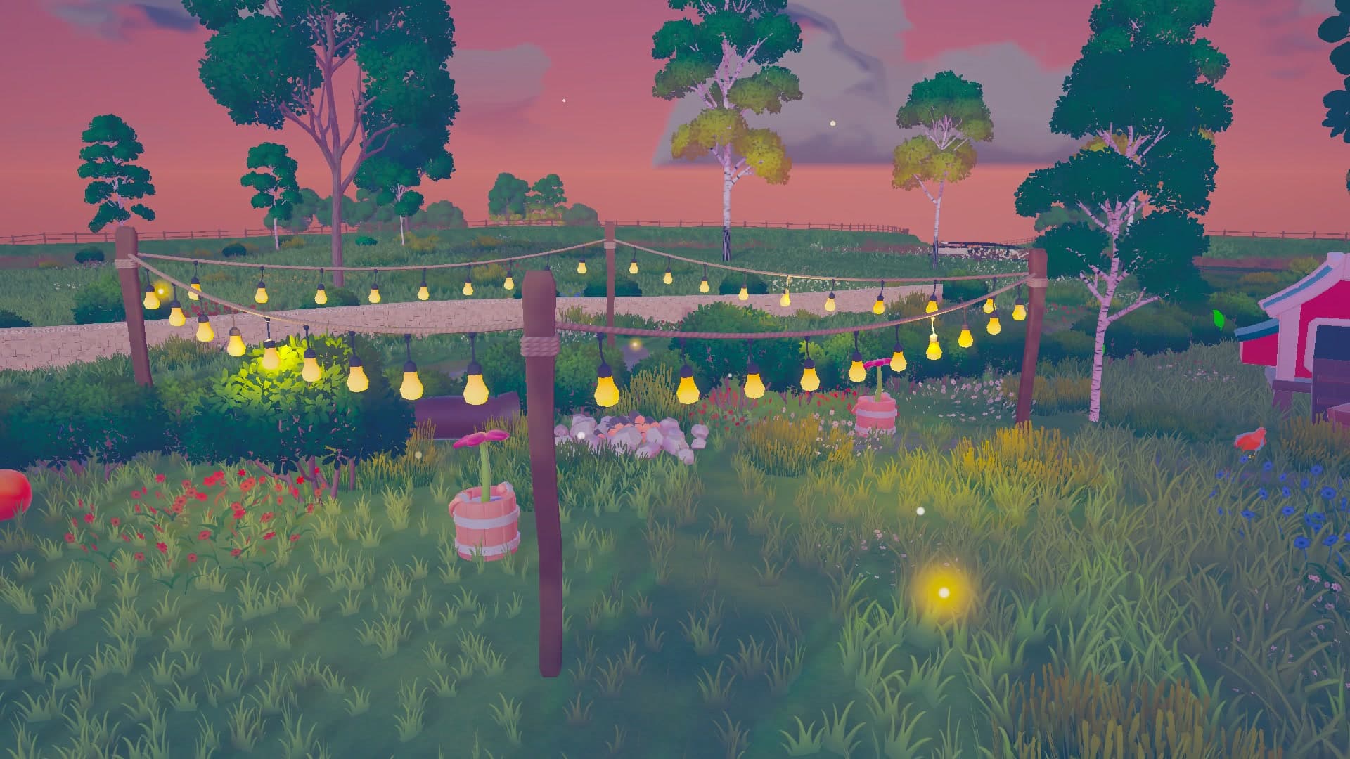 Lights up in the cosy corner