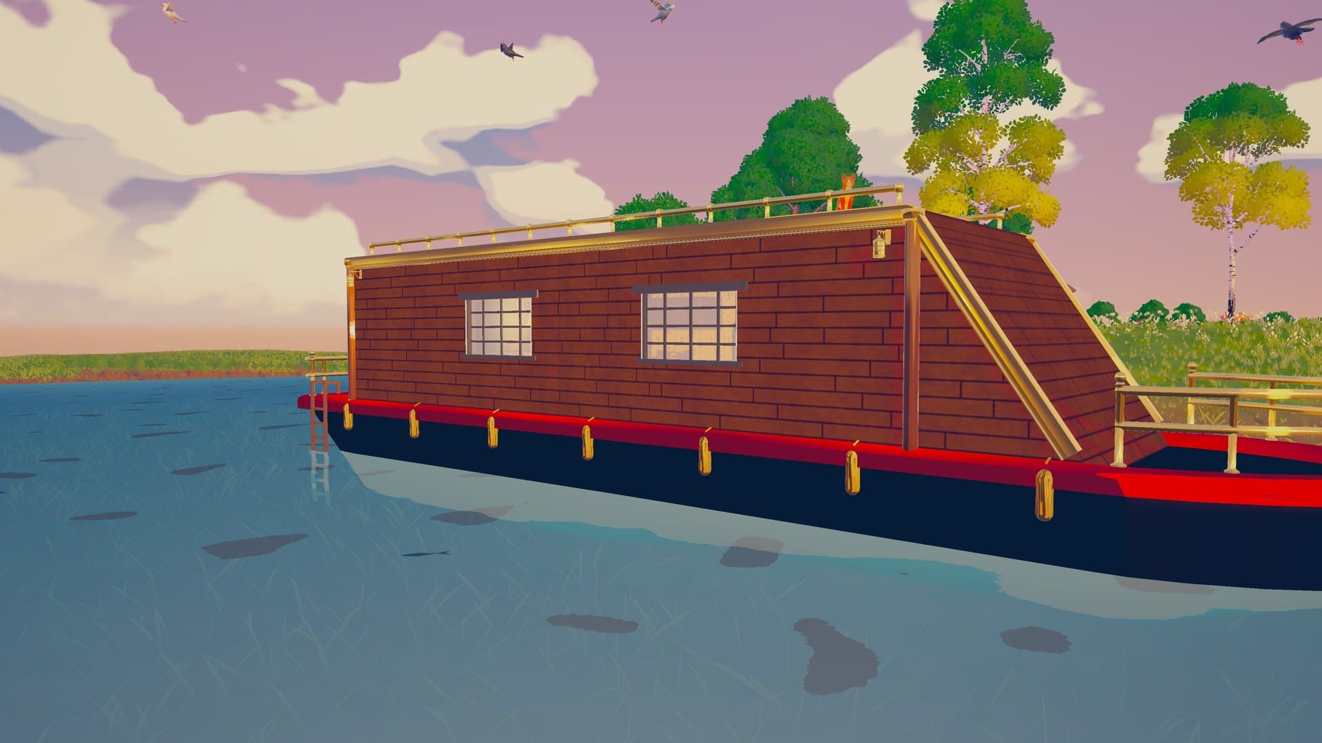 Golden hour at the mooring