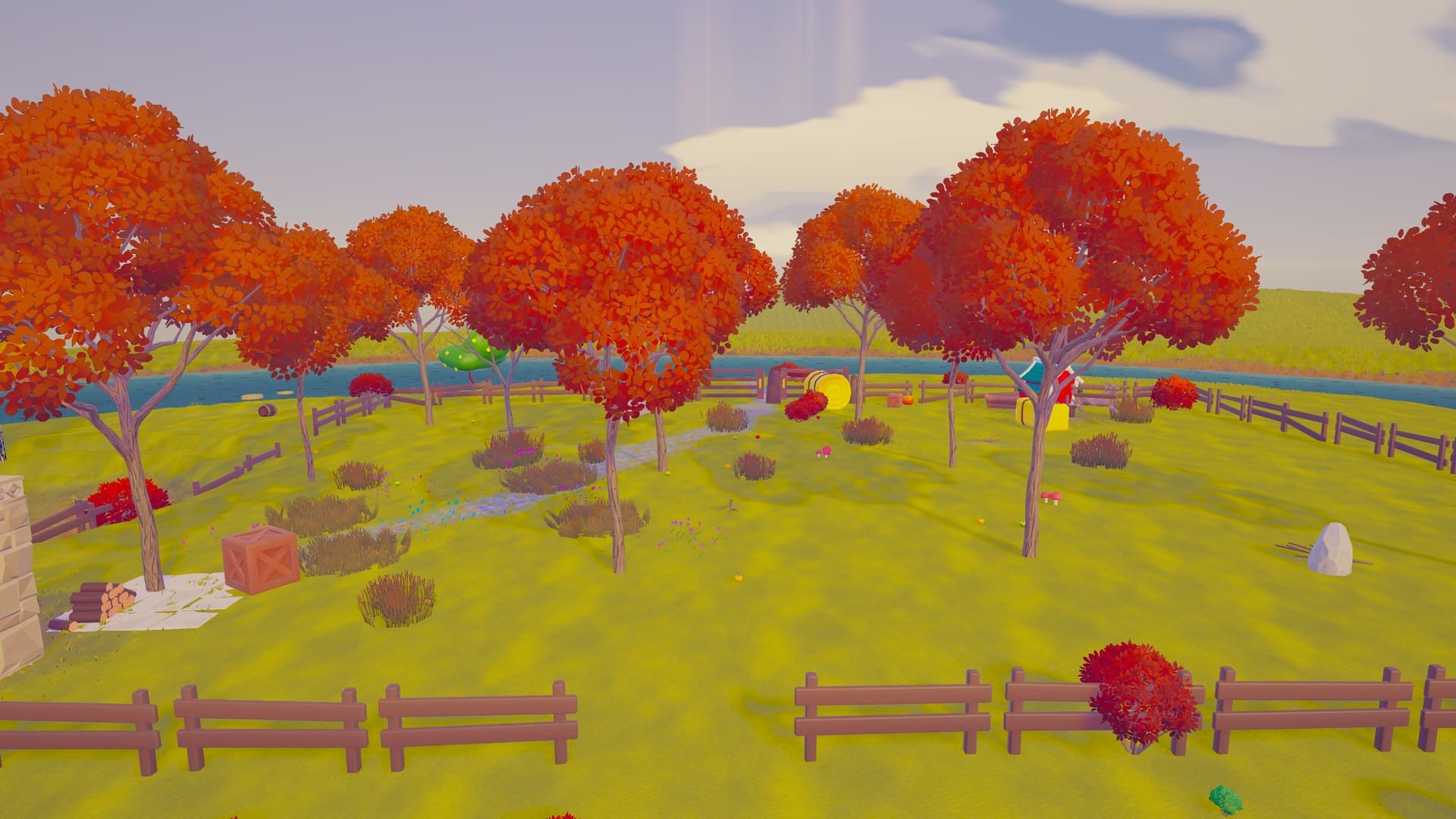 The orchard turns